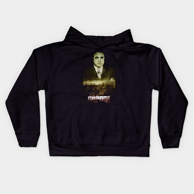 Al Capone Design Kids Hoodie by HellwoodOutfitters